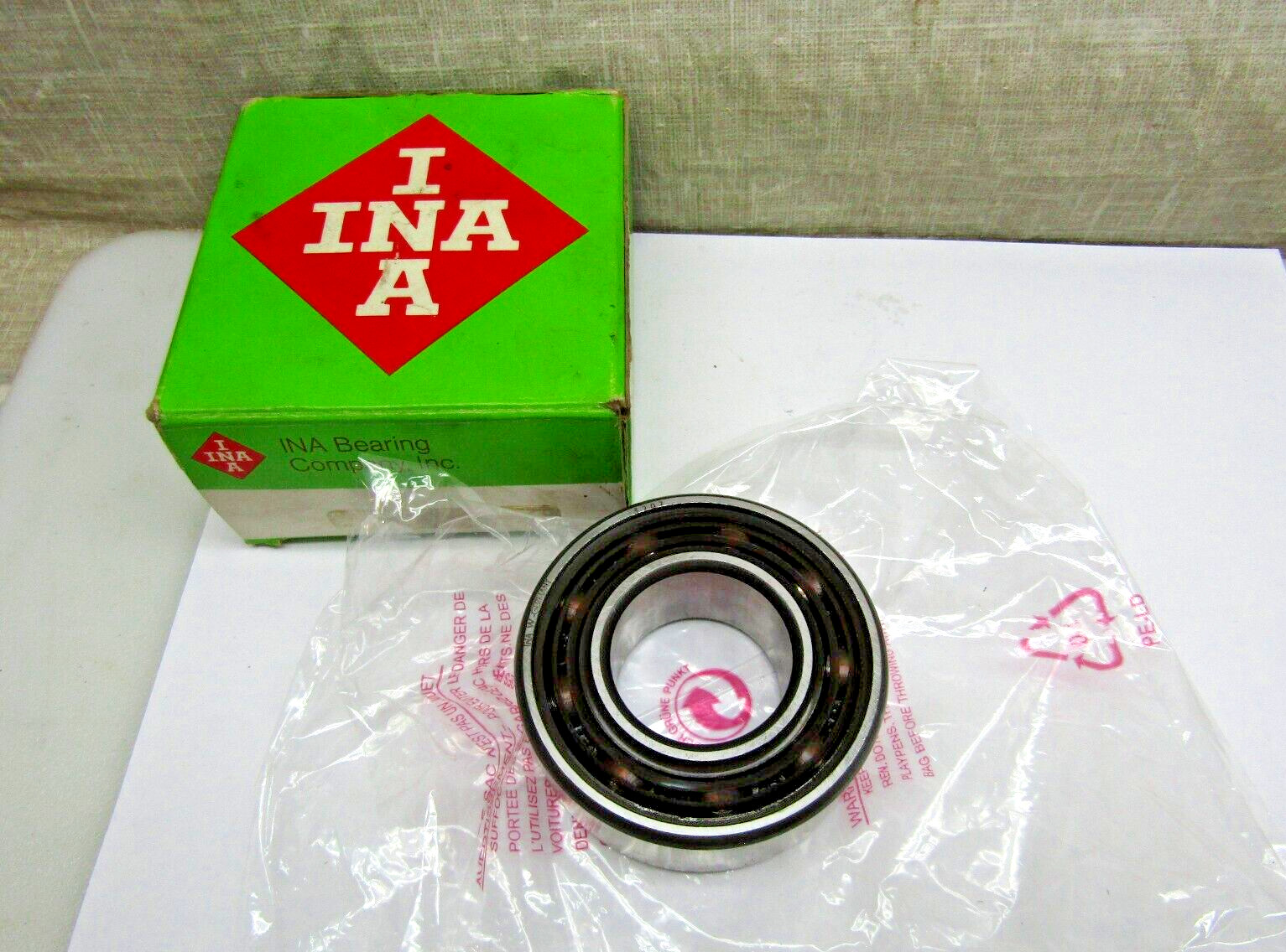 INA 5207 35mm X 72mm X 27mm Angular Contact Bearing Phenolic Retainer