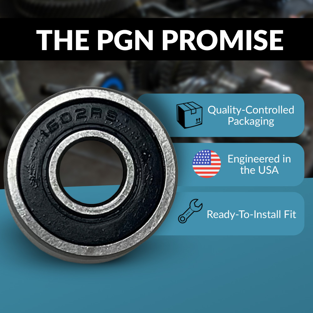 PGN (4 Pack) 1603-ZZ Bearing – Lubricated Chrome Steel Shielded Ball Bearing