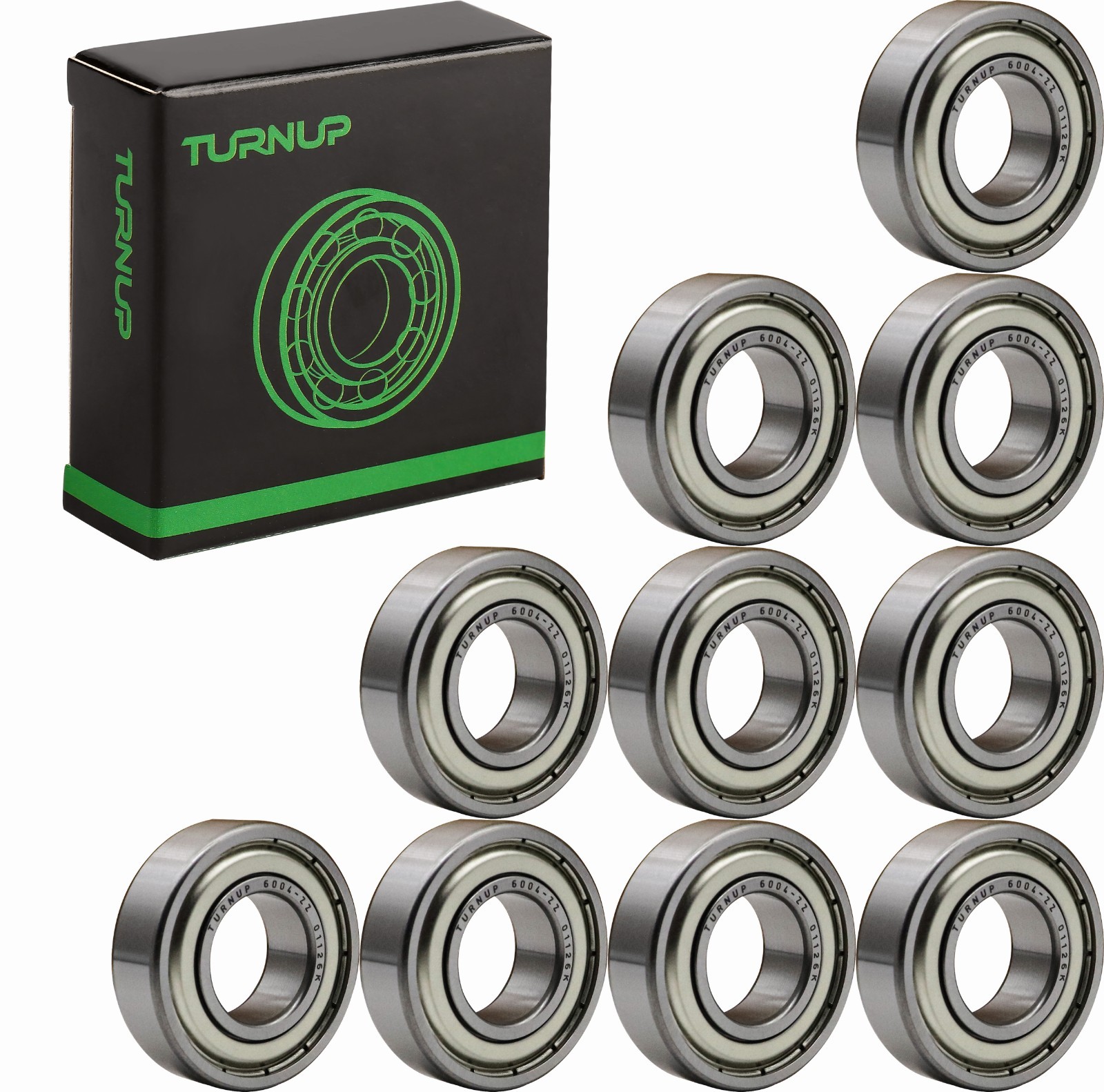 10Pcs TURNUP 6302-ZZ Double Metal Shielded Ball Bearings 15x42x13mm