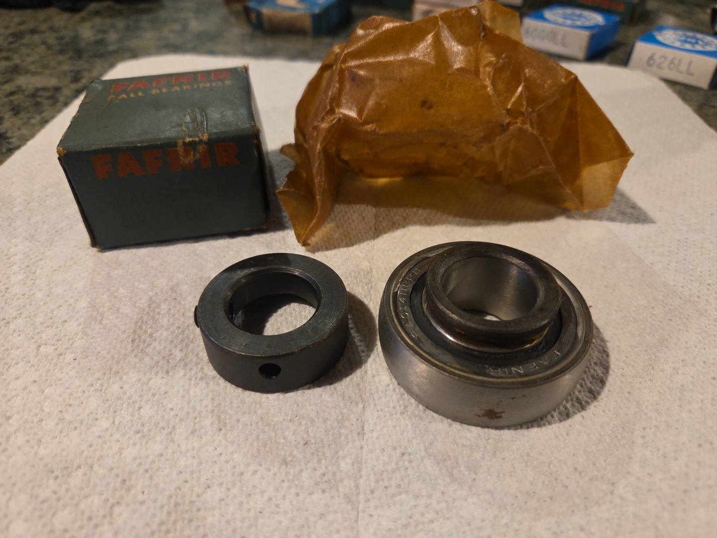 Two Fafnir RA014NPPB Ball Bearing 7/8″ Inner Diameter New Old Stock
