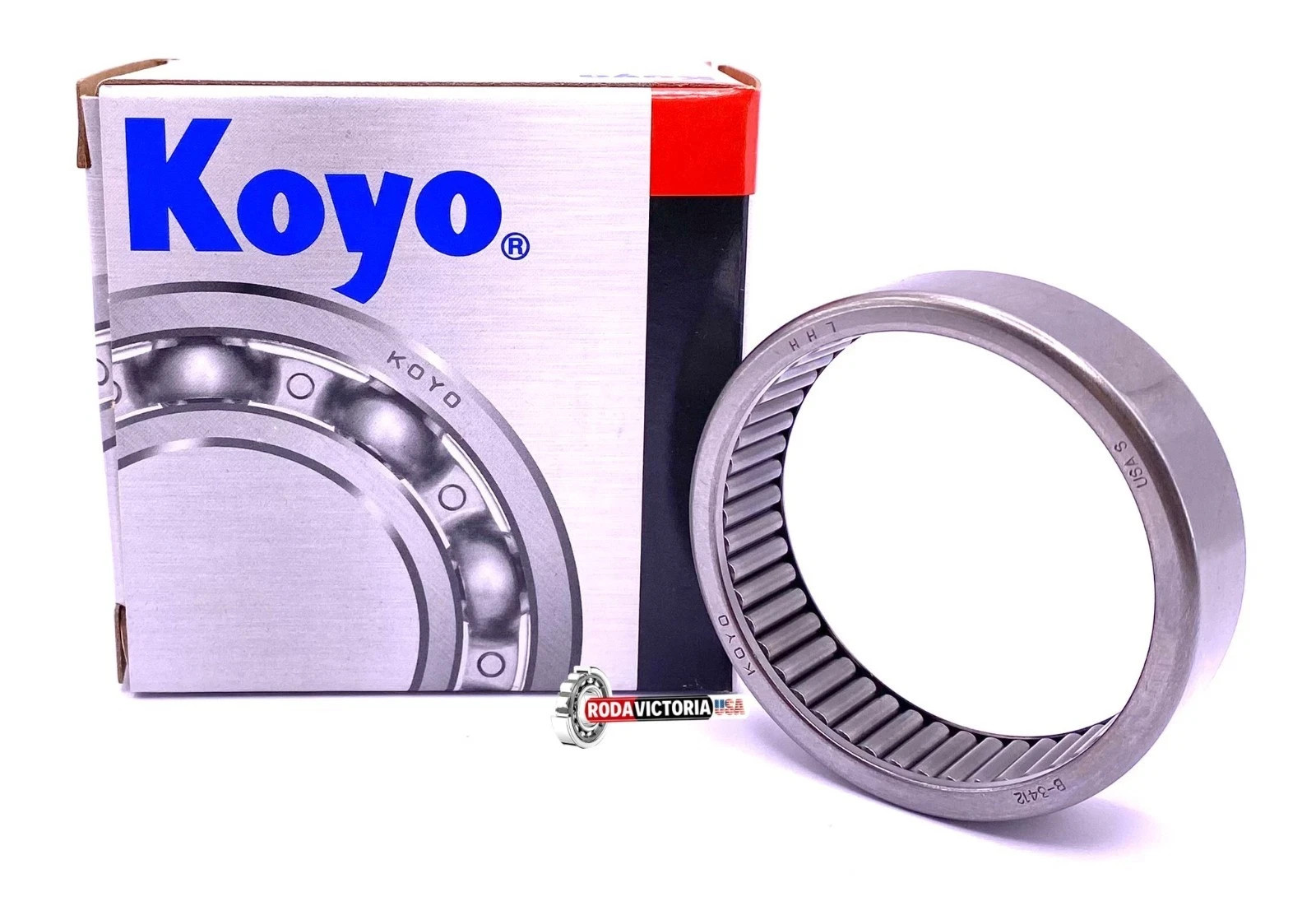 Koyo USA B3412 Needle Roller Bearing, Full Complement 2 1/8″x 2 1/2″x 3/4″