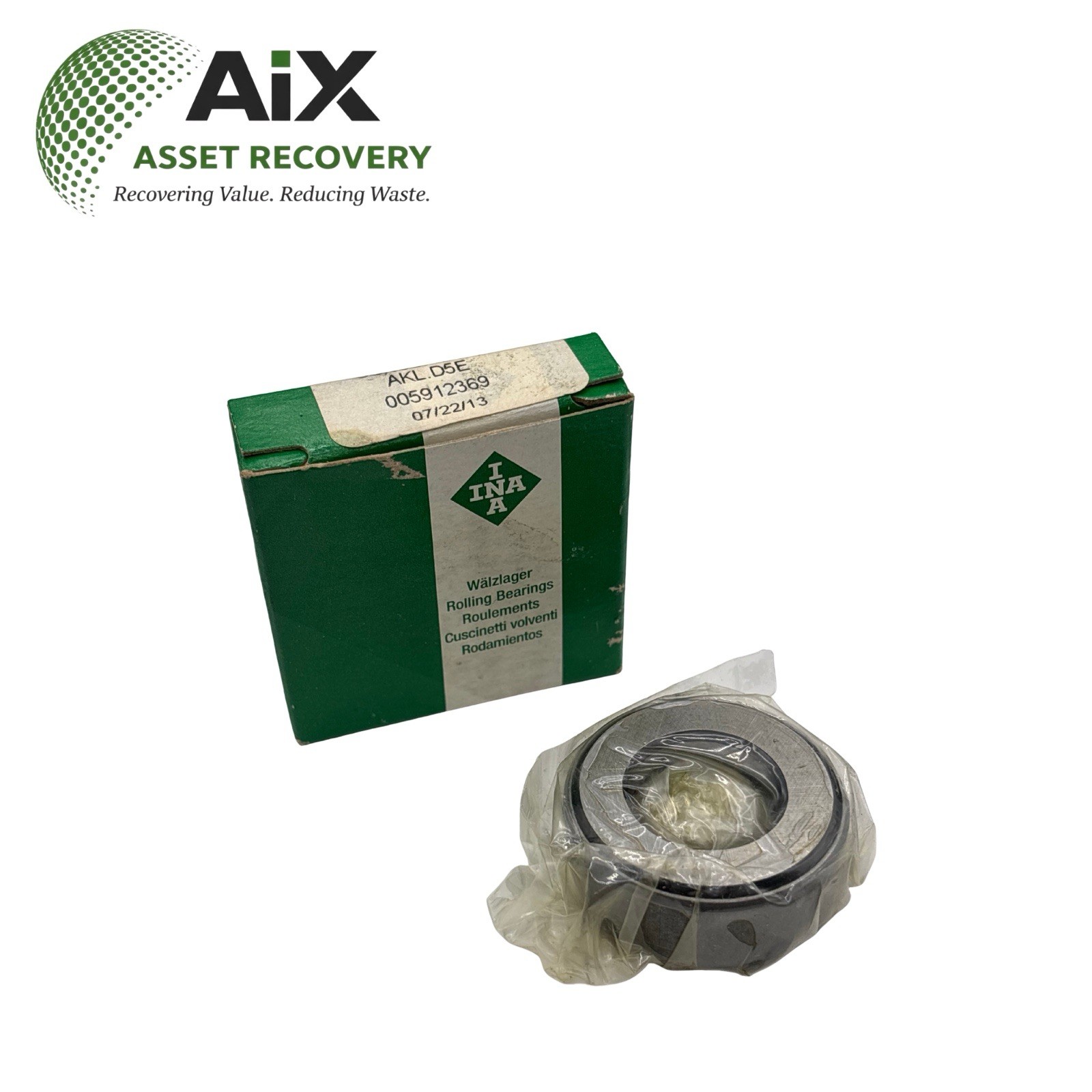 INA D5 HLA Single Direction Banded Ball Thrust Bearing 3/4” Bore