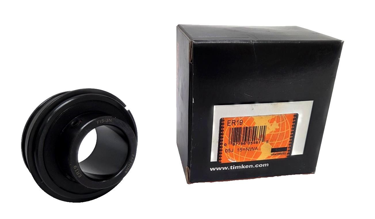 New Timken Fafnir ER19 Ball Insert Bearing, 1-3/16″ Straight Bore, Set Screw