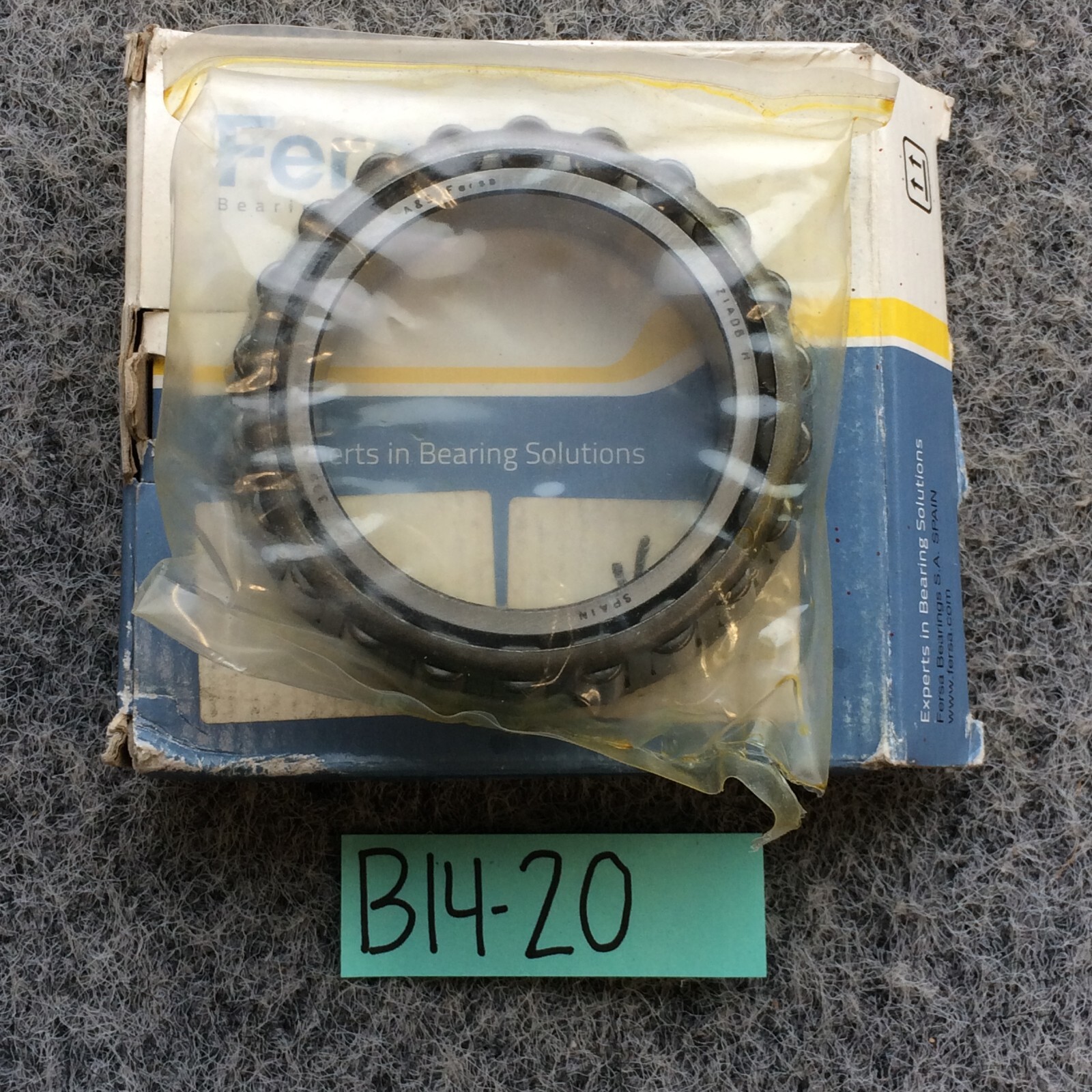 Fersa 399A/394A Taper Bearing Cone & Cup 2-11/16″ ID 4.331″ OD USA NOS