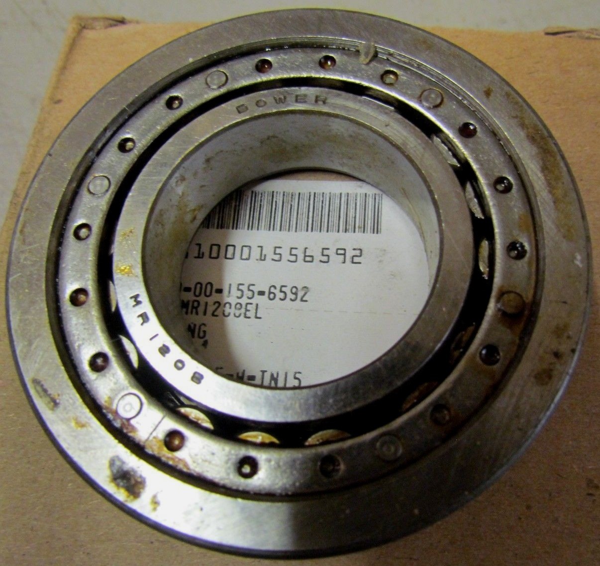 New Old Stock Military Spec Bower MR1208EL Cylindrical Roller Bearing
