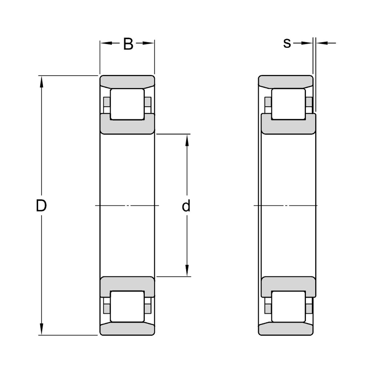 N320 Cylindrical Roller Bearing 100x215x47 mm. by NTN brand
