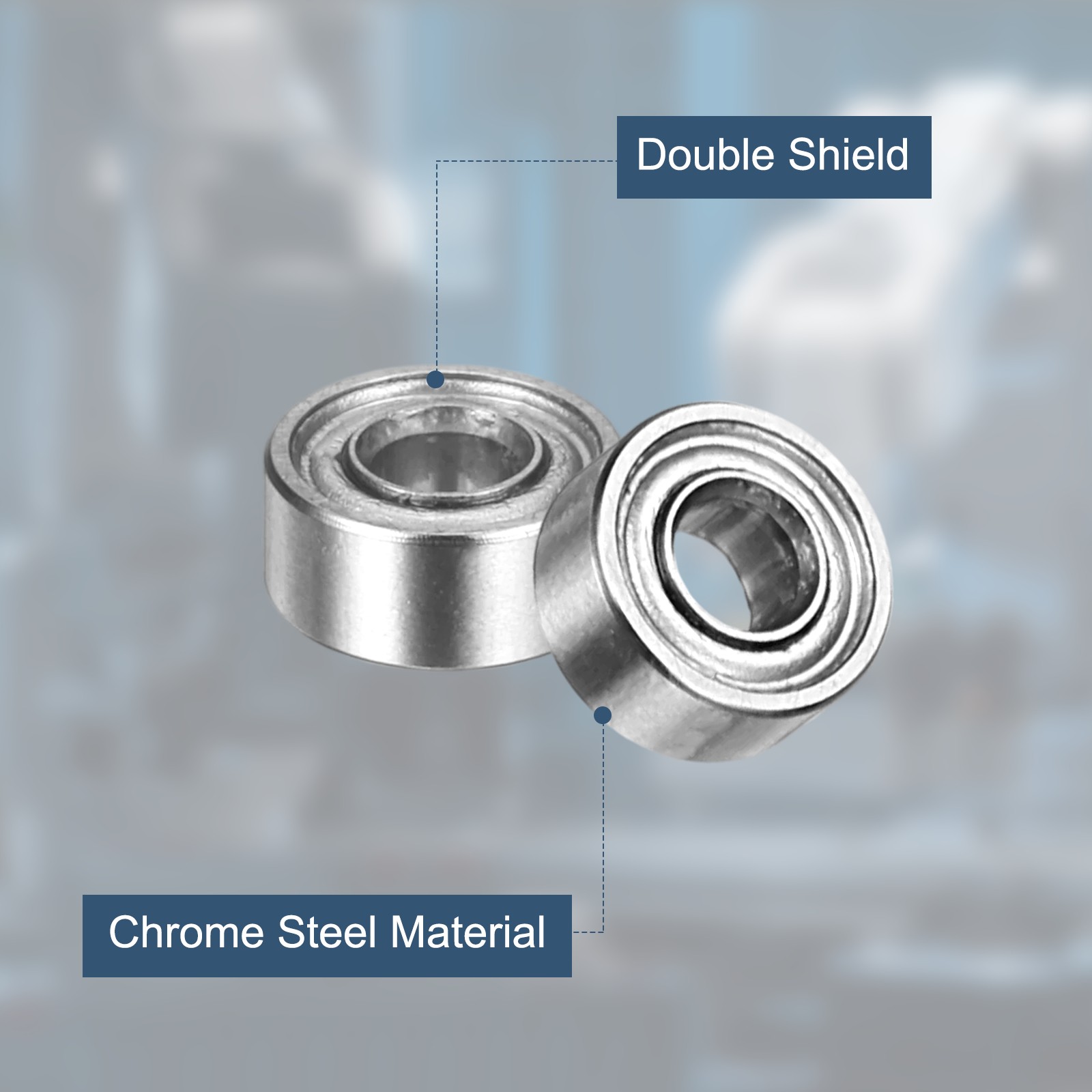 5 Pack 2.5 x 6 x 2.5mm 682XZZ Deep Groove Ball Bearings ABEC5
