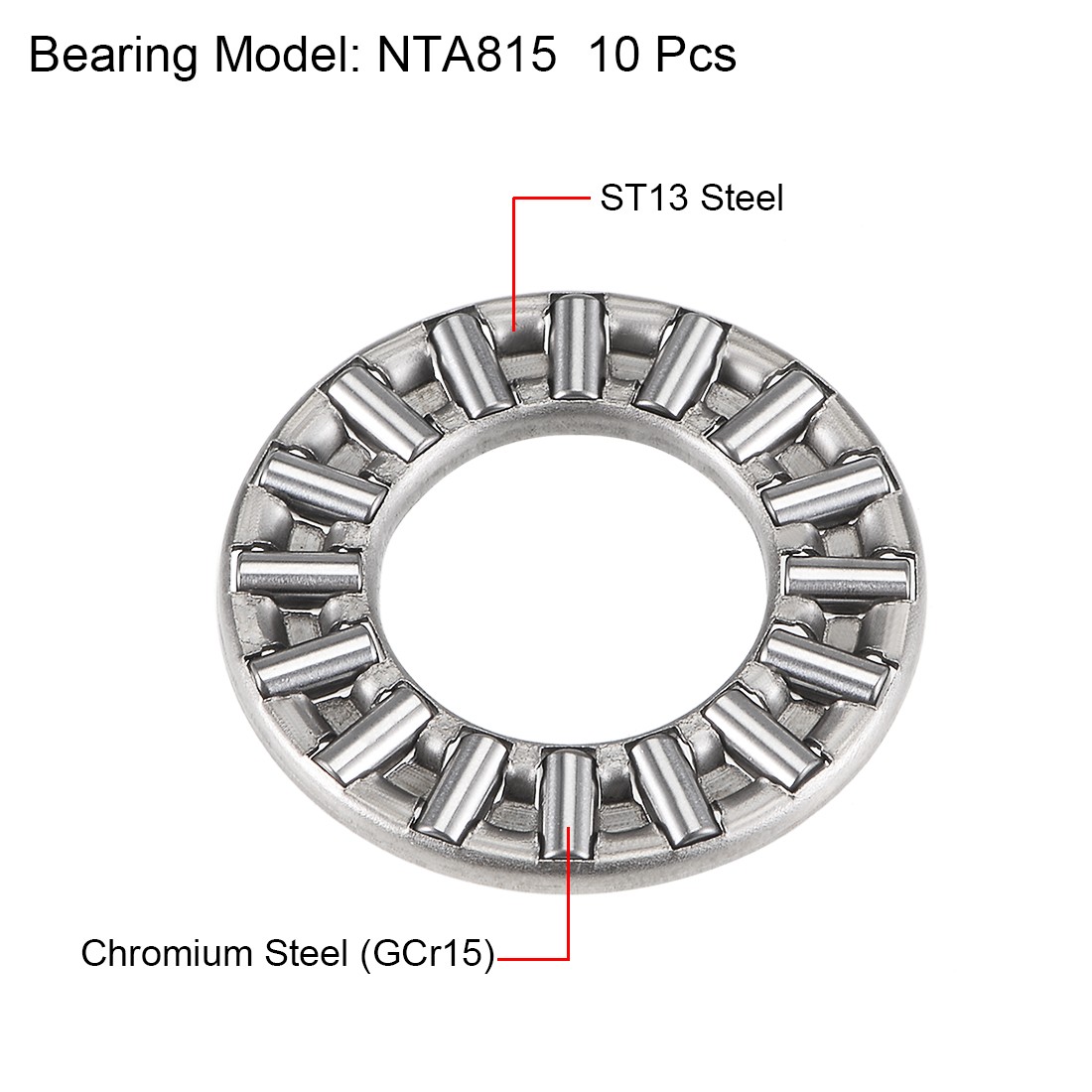 10x NTA815 Needle Roller Bearing Cage Thrust Assembly 1/2″ x 15/16″ x 5/64″