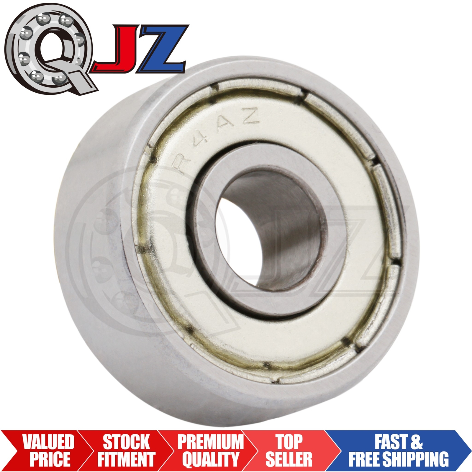 [Qty.1] SSR4A-ZZ Stainless Radial Ball Bearing [0.25″ ID x 0.75″ OD x 0.281″ W]