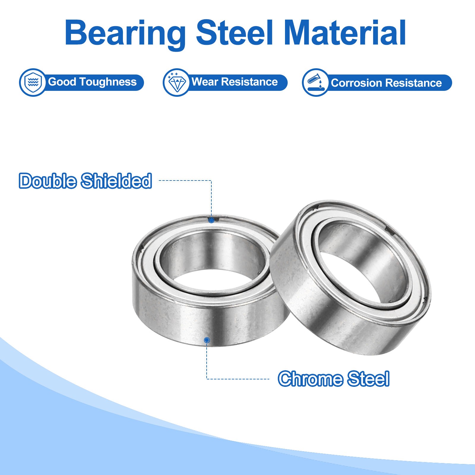4 Ball Bearings R1810ZZ 5/16″ ID x 33/64″ OD x 5/32″ H, for Z3