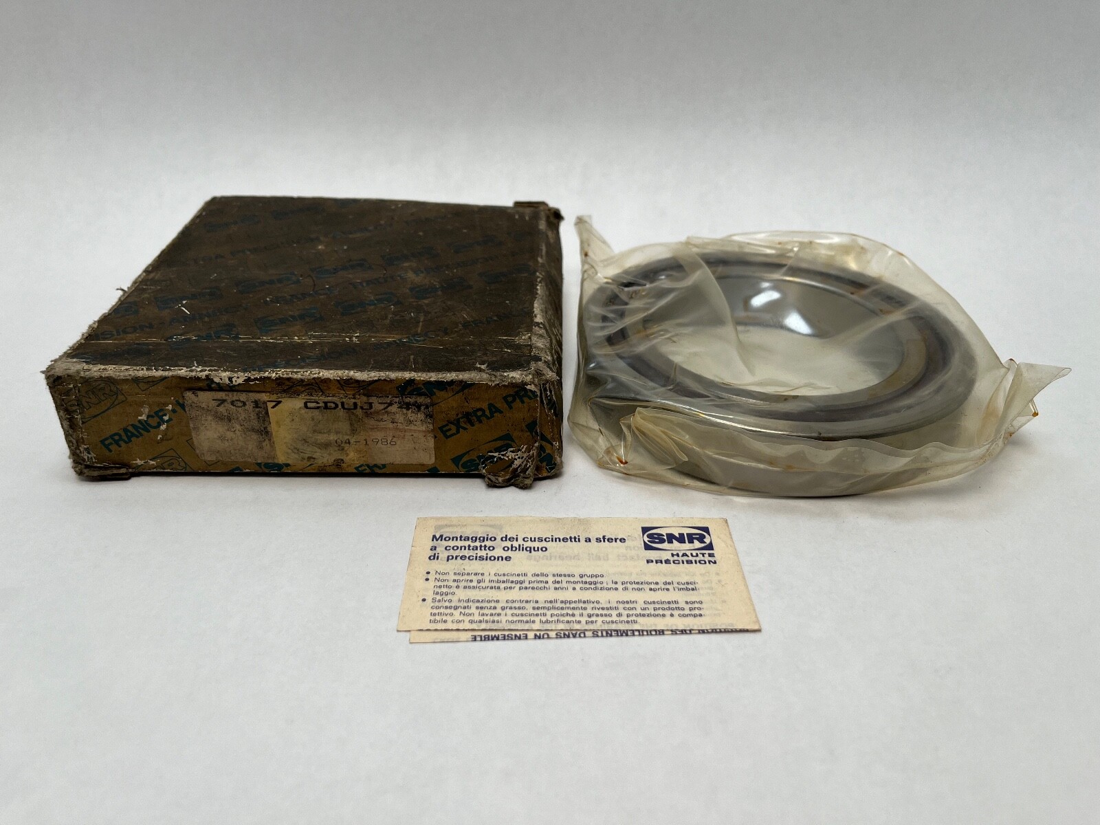 SNR 7017CDUJ74-1/2PR Bearing 85x130x22 mm 7017-C-T-SUL-P4 7017-C-DU-J74 France