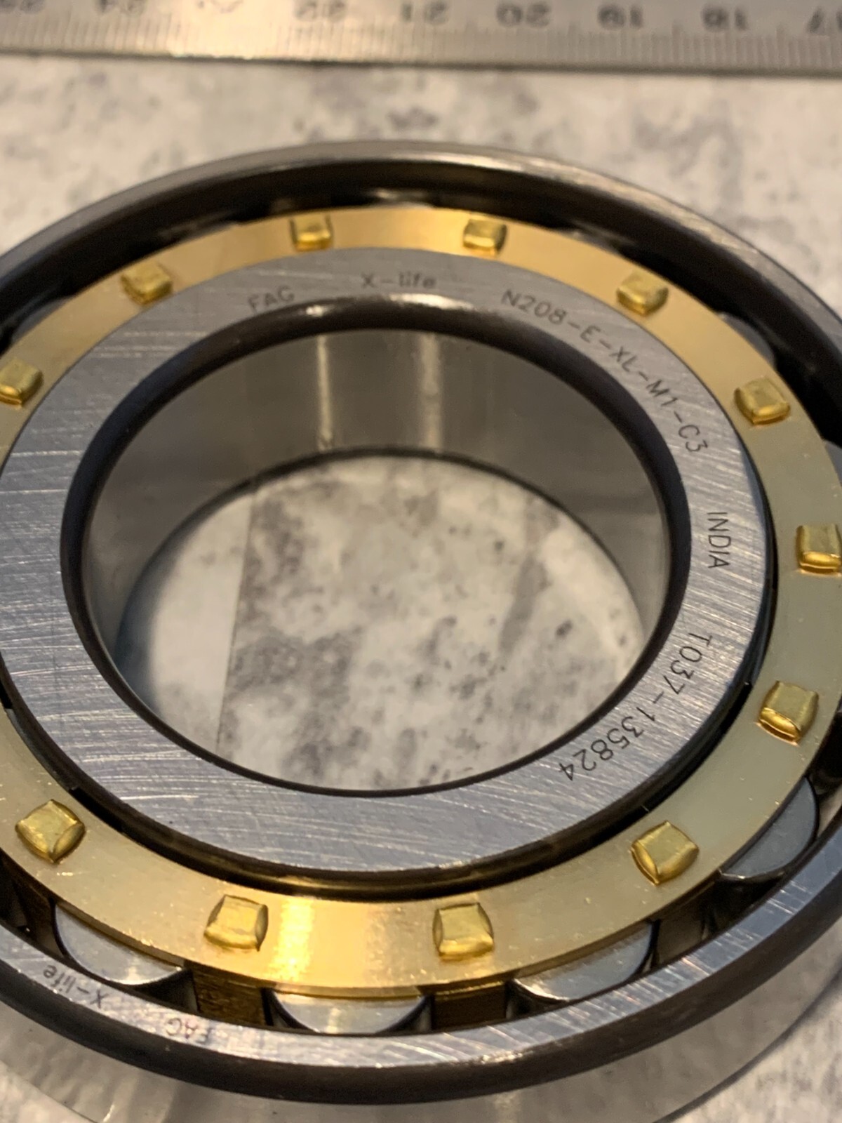 FAG N208-E-XL-M1-C3- CYLINDRICAL ROLLER BEARING, 40X80X18