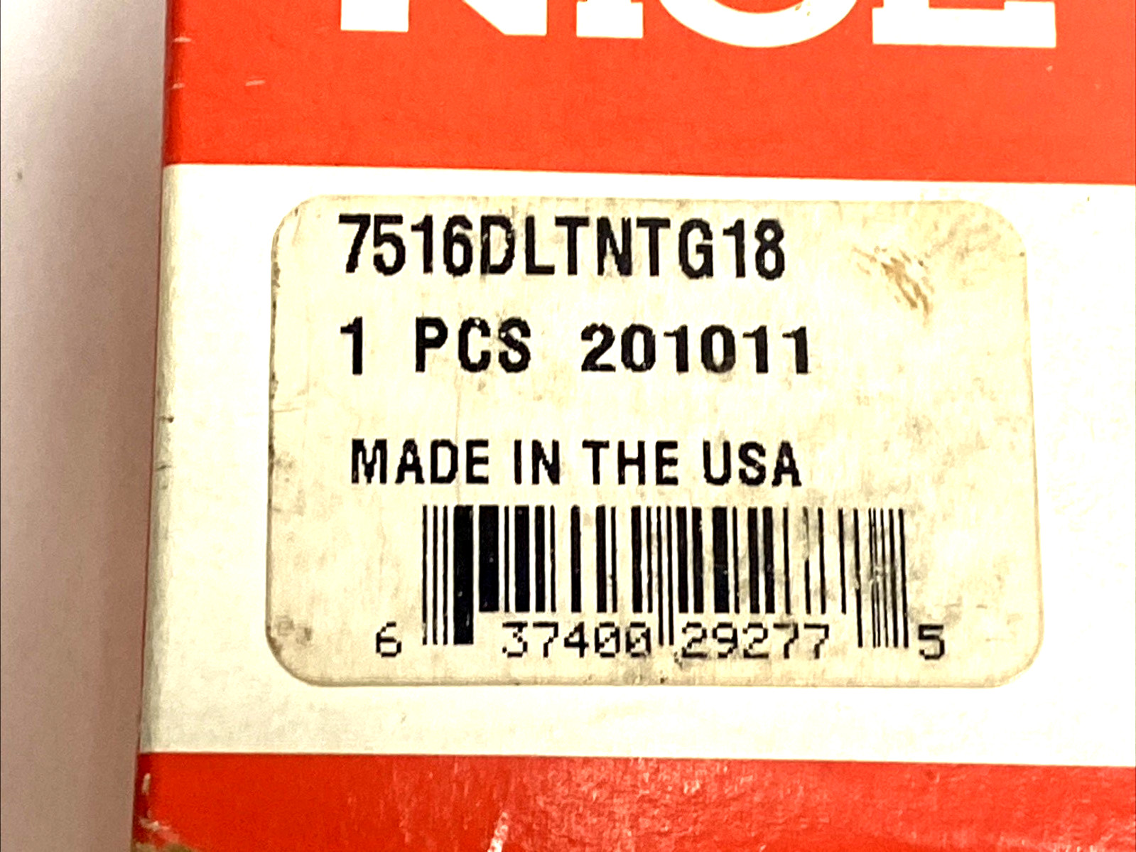 NICE 7516DLTNTG18 RBC 7500 Series Heavy Duty Deep Groove Ball Bearing