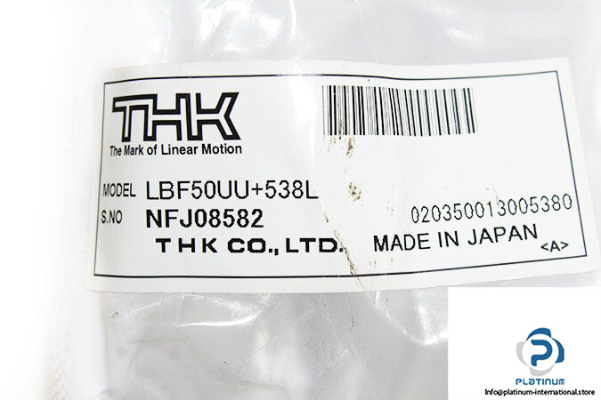 THK LBF50UU+538L BALL SPLINE BEARING