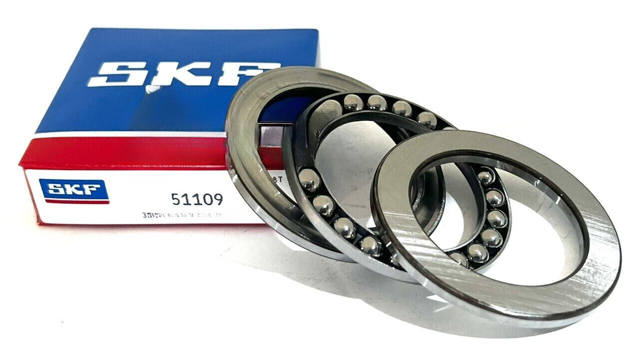 SKF 51109 Thrust Bearing 45x65x14 Thrust Ball Bearing Metal Free Shipping & New