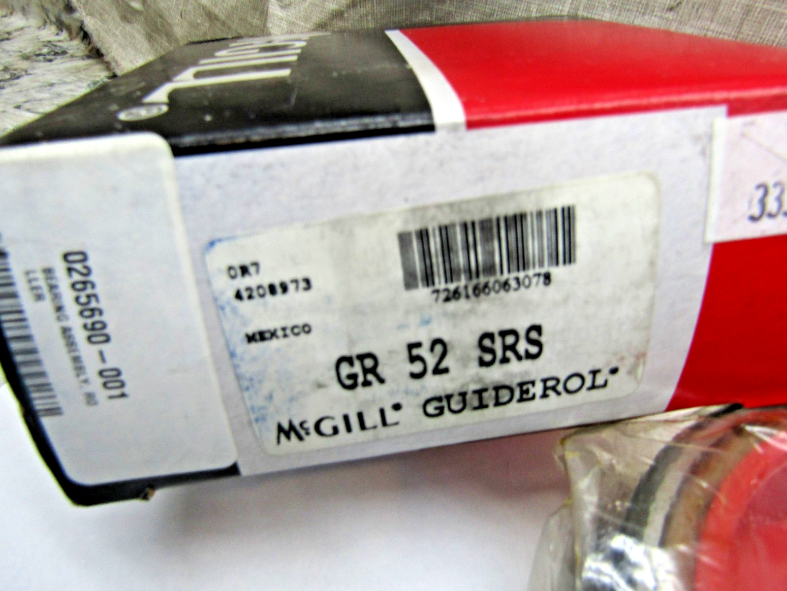 McGill GR-52 SRS 3-1/4″ X 4-1/4″ X 1-3/4″ Needle Roller Bearing