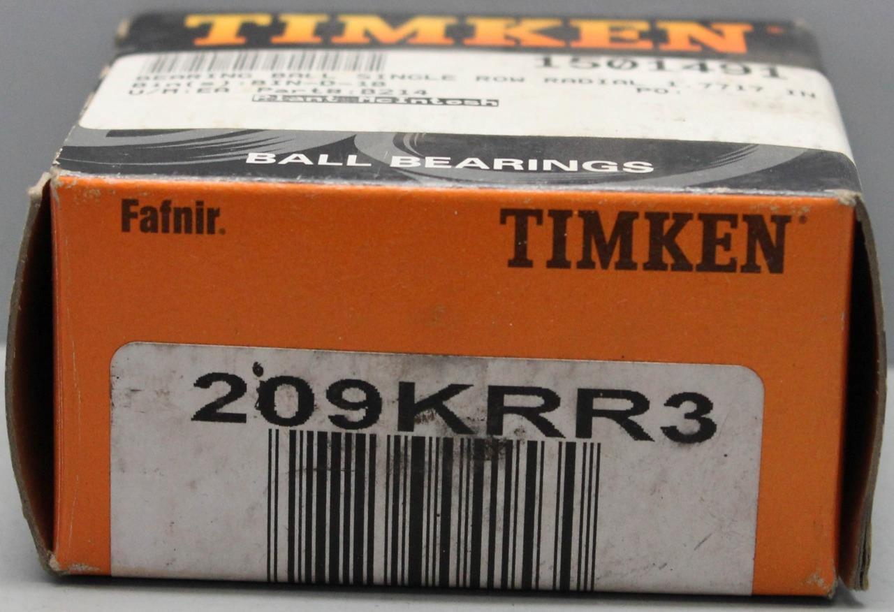 Timken Fafnir 209KRR3 Ball Bearing ++ NEW ++