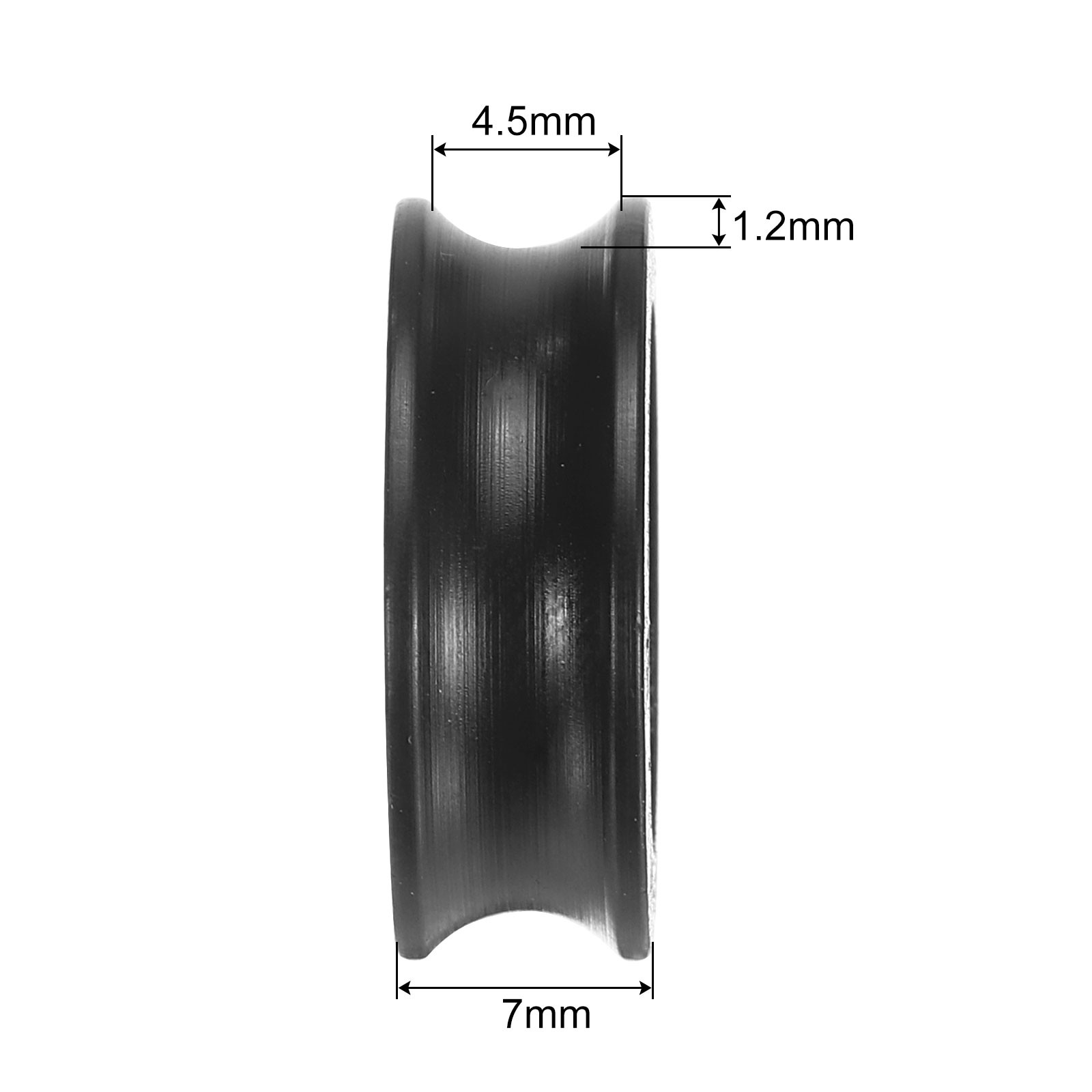 10pcs U625ZZ Nylon Pulley U-Groove Ball Bearing U Groove Roller Wheel