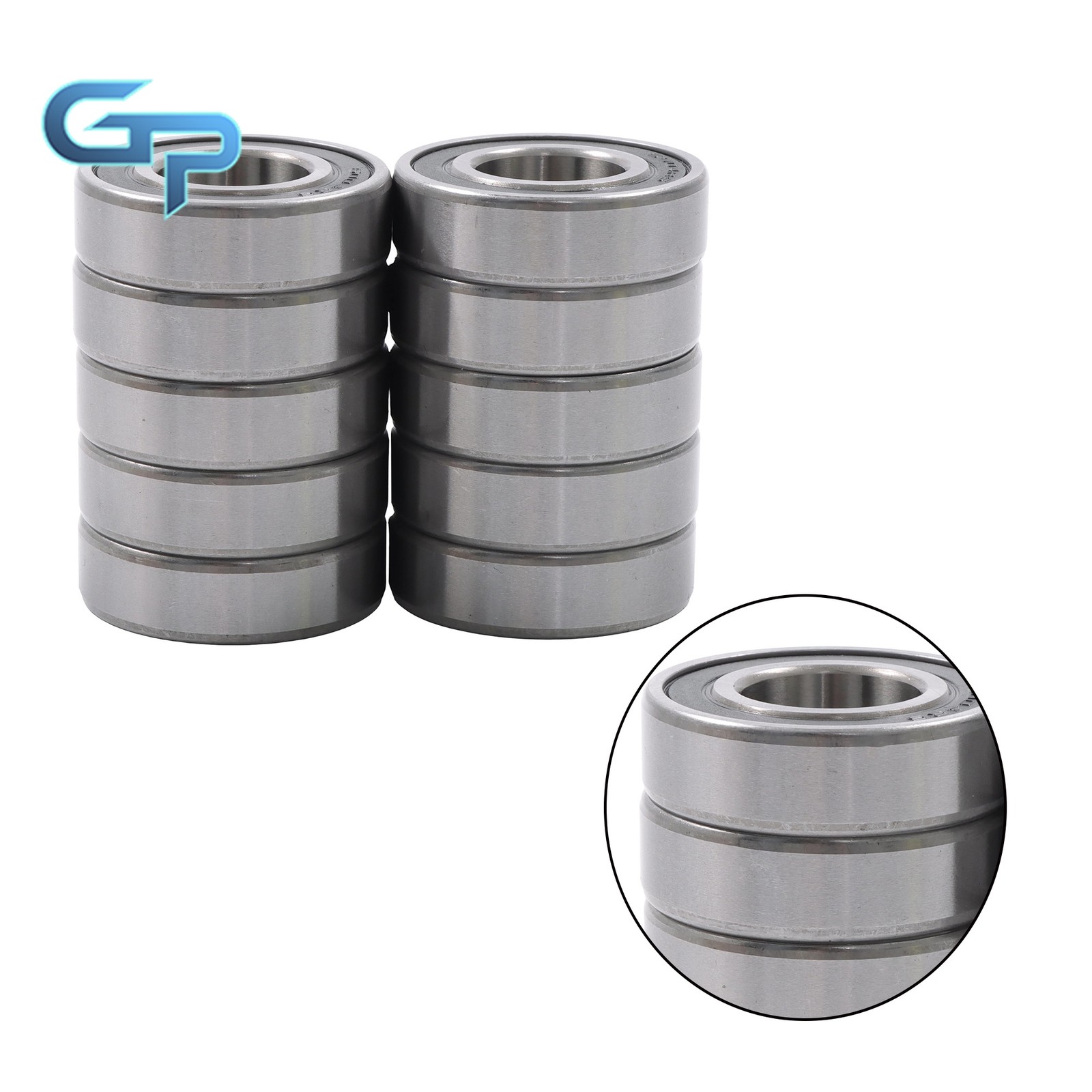 10 Count 6004-2RS C3 Premium Rubber Sealed Ball Bearing 20x42x12mm Precision