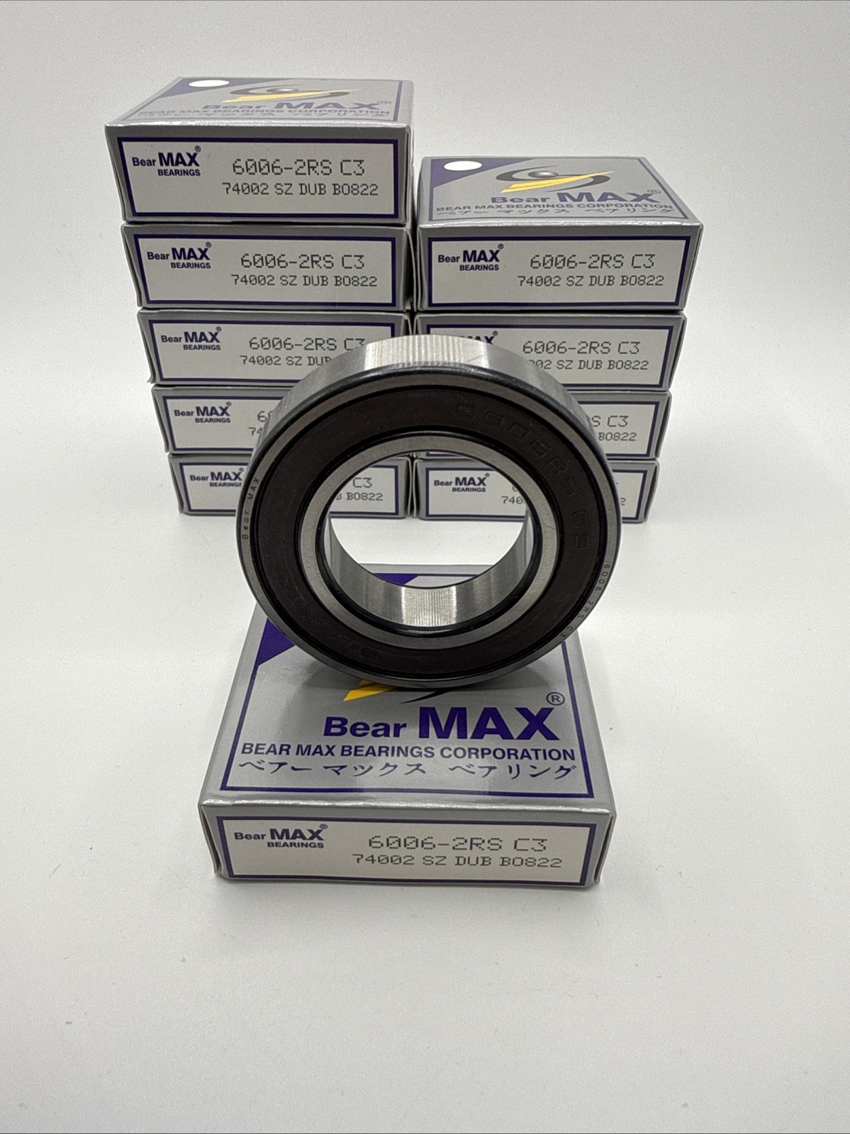 30 pcs BearMAX 6006-2RS C3 30x55x13mm Rubber Seal DG Ball Bearings US 60062RS