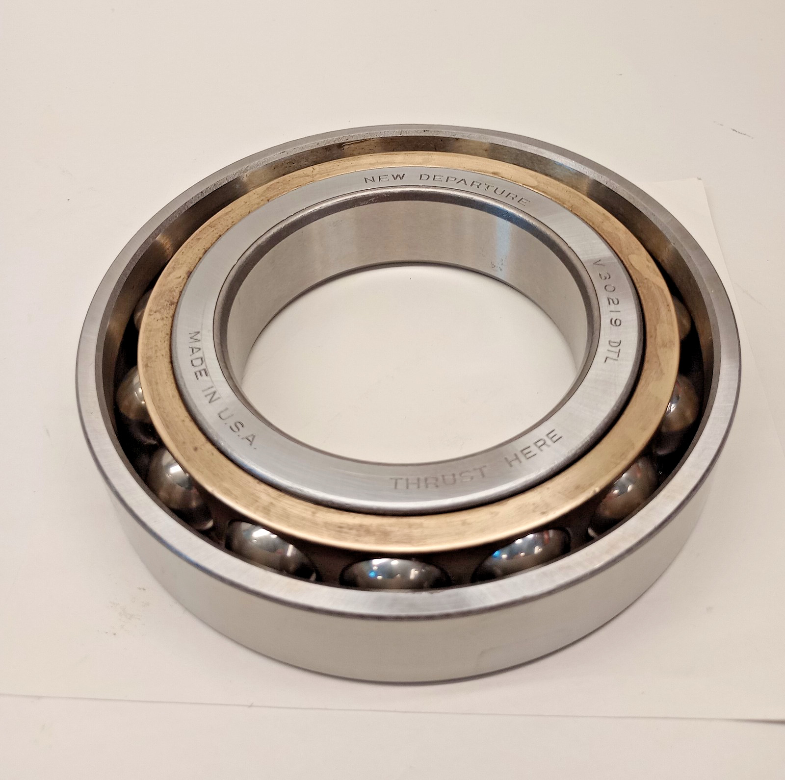 New Departure NDH V30219 Angular Contact USA Bearing 95x170x32mm ref# 7219B