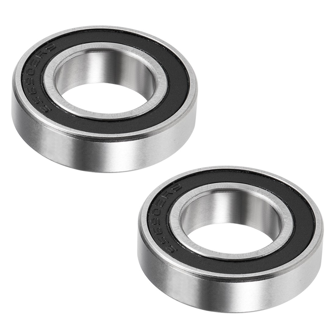 2pcs S6902-2RS Deep Groove Ball Bearings Double Sealed 440C for Stainless Steel