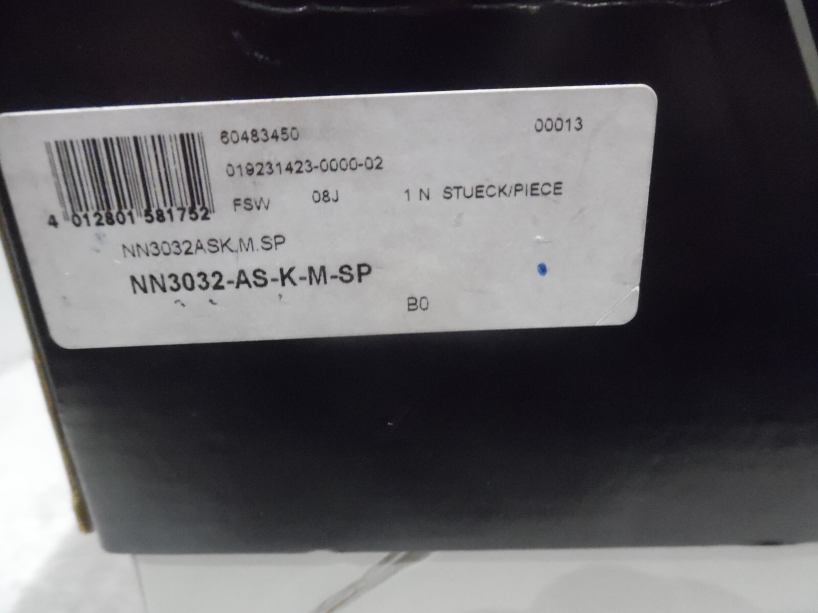 FAG Aerospace Precision NN3032-AS-K-M-SP Cylindrical Roller Bearing 160x240x60mm