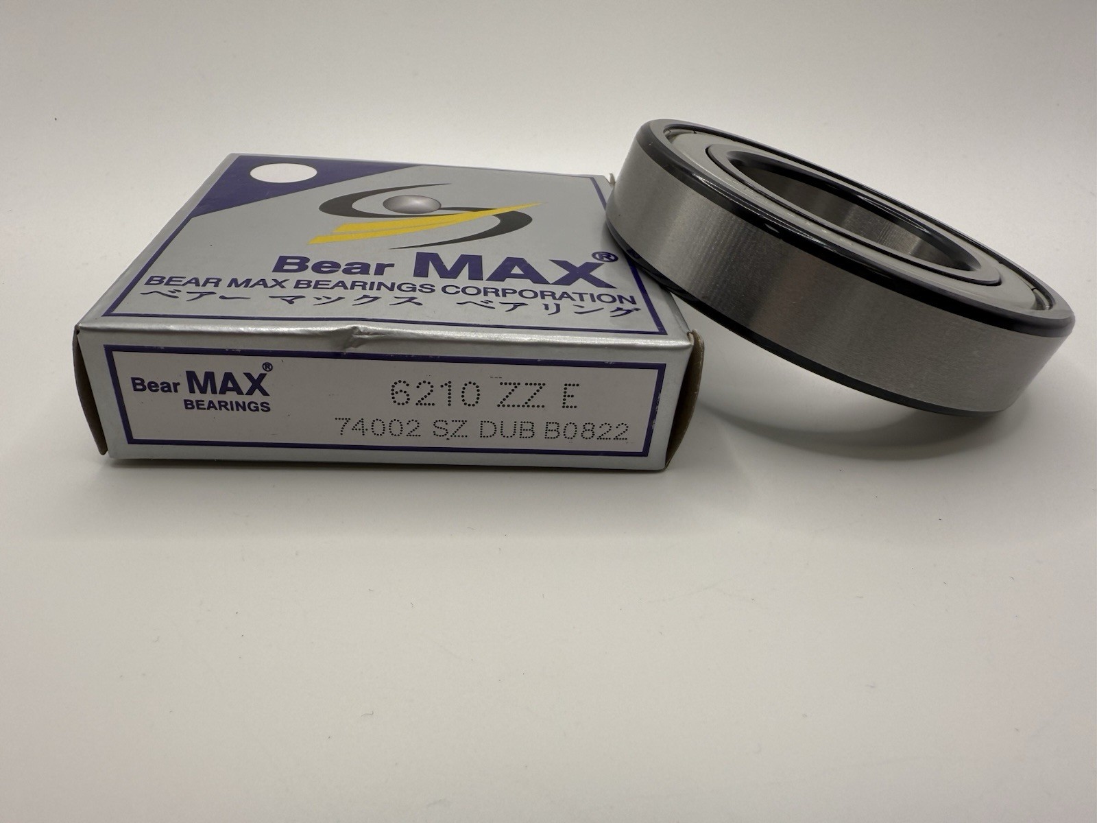 4 pcs BearMAX 6210-ZZ EMQ 50x90x20mm Metal Seal Deep Groove Ball Bearings 6210ZZ