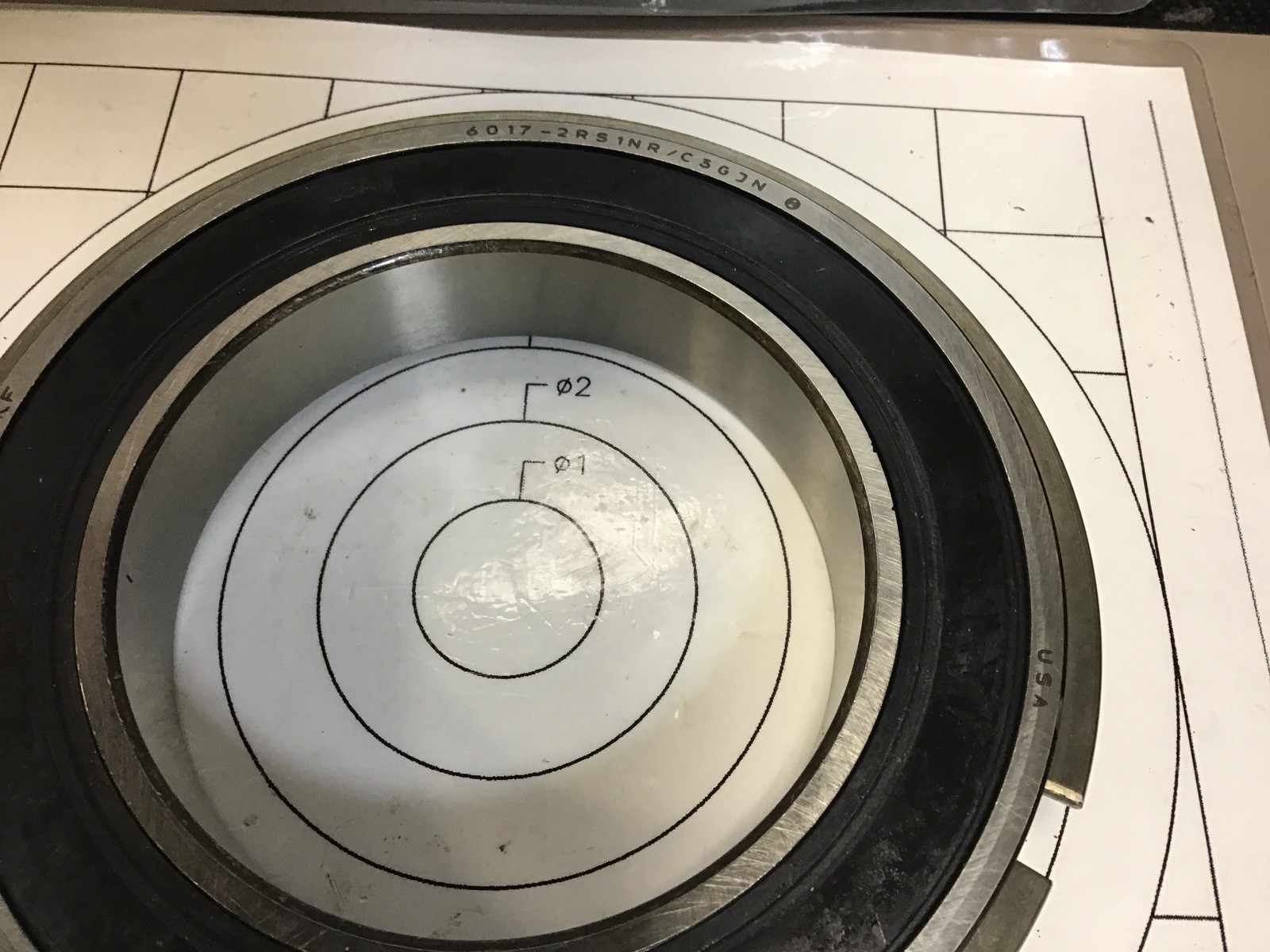 SKF-6017-2RS1NR/C3GJN-Single-Row Deep Groove Ball Bearing w/Rubber Contact Seals