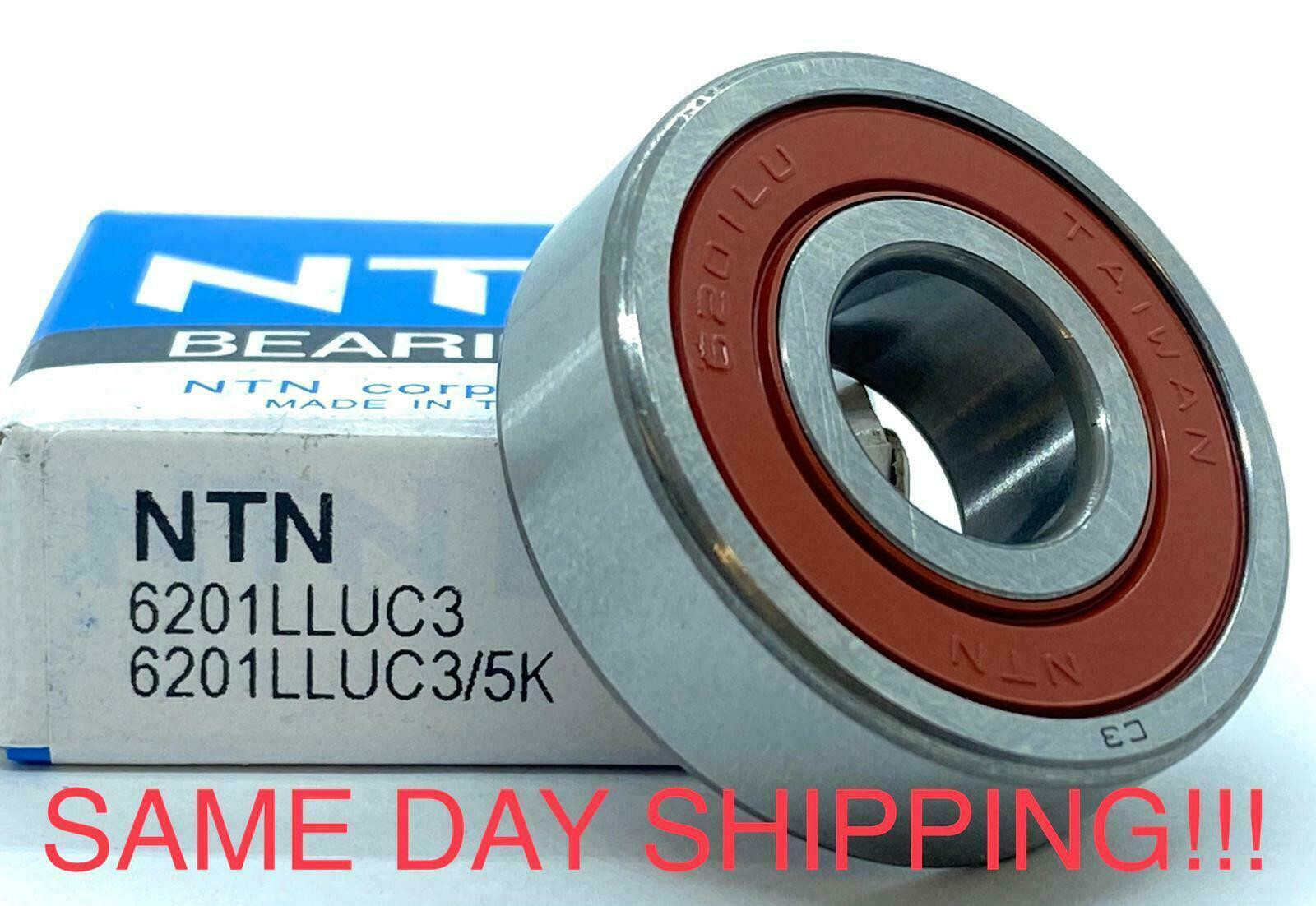 NTN 6201 LLUC3/5K DEEP GROOVE BALL BEARING, RUBBER SEALED 12x32x10 mm 6201-2RS