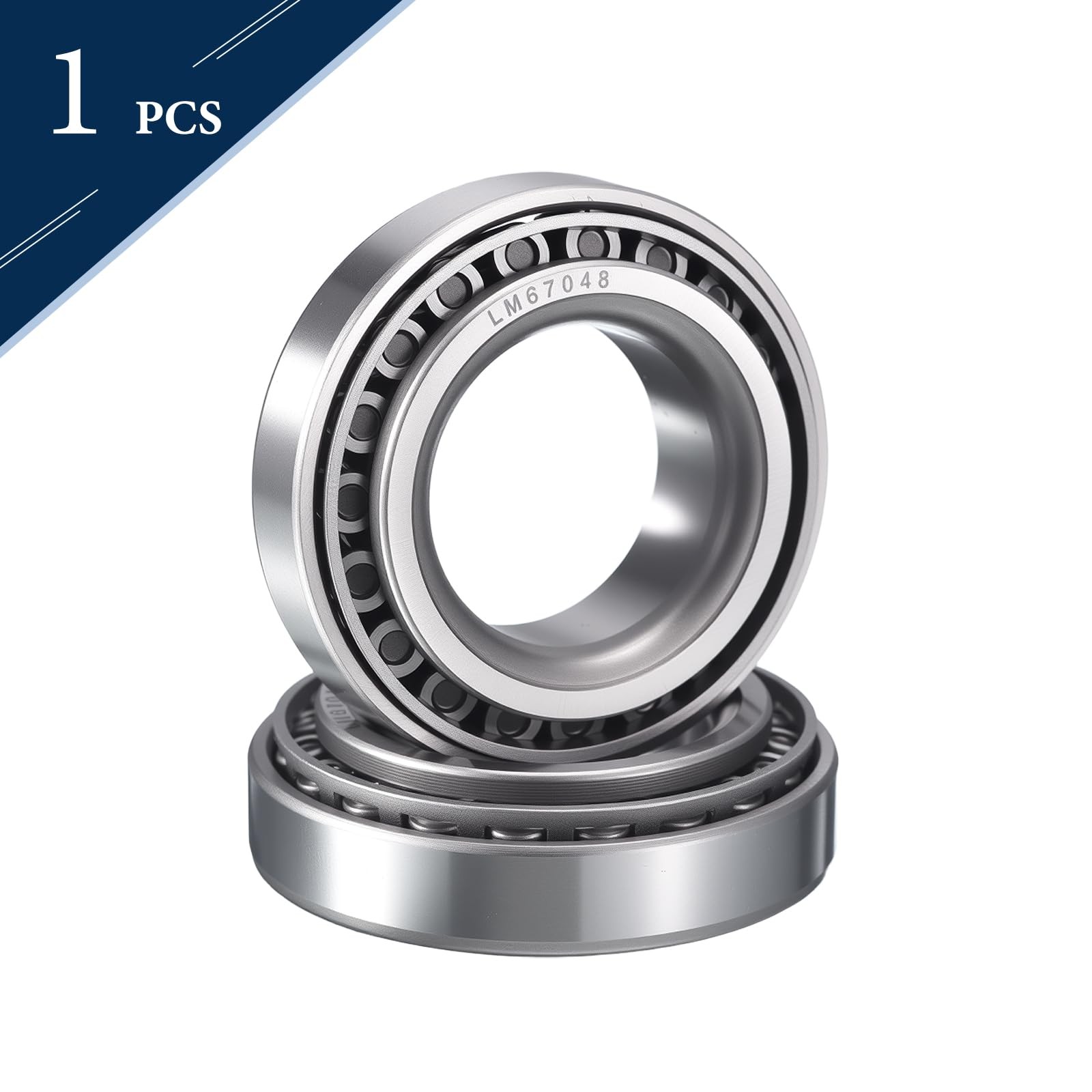 2 PCS LM67048/10 Tapered Roller Bearing Cone Cup Set 1.25 Bore 2.328 OD 0.625