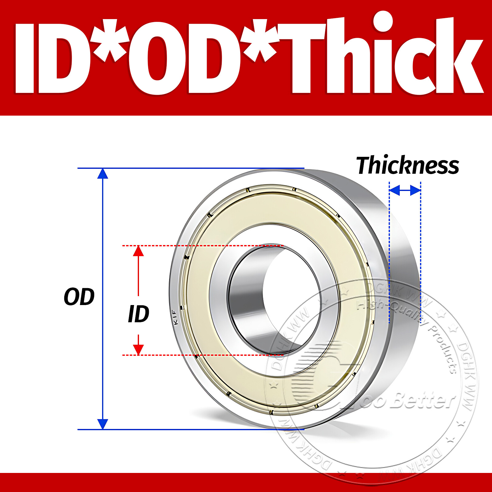 Miniature Deep Groove Ball Bearing Shielded Bearing Code 6 Series Bore 2mm-45mm