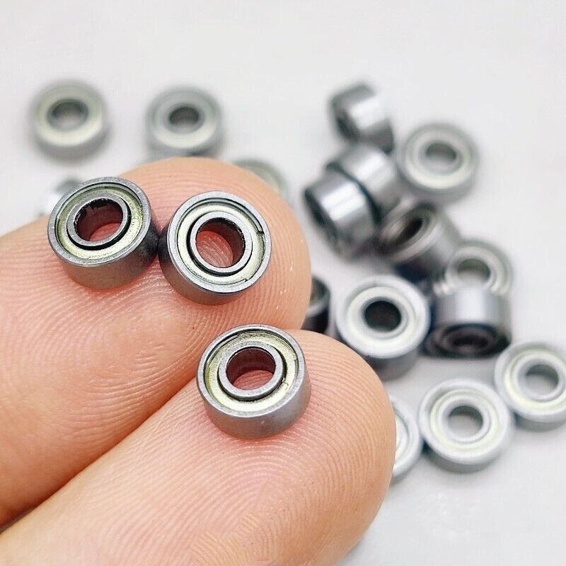 50pcs Deep Groove Ball Bearing 683ZZ Double Shield Carbon Steel 7mm x 3mm x 3mm