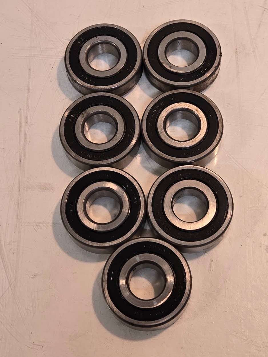 7 Quantity of PC Ball Bearings 6203-2RS-5/8 | 40 mm OD 5/8″ Bore (7 Qty)