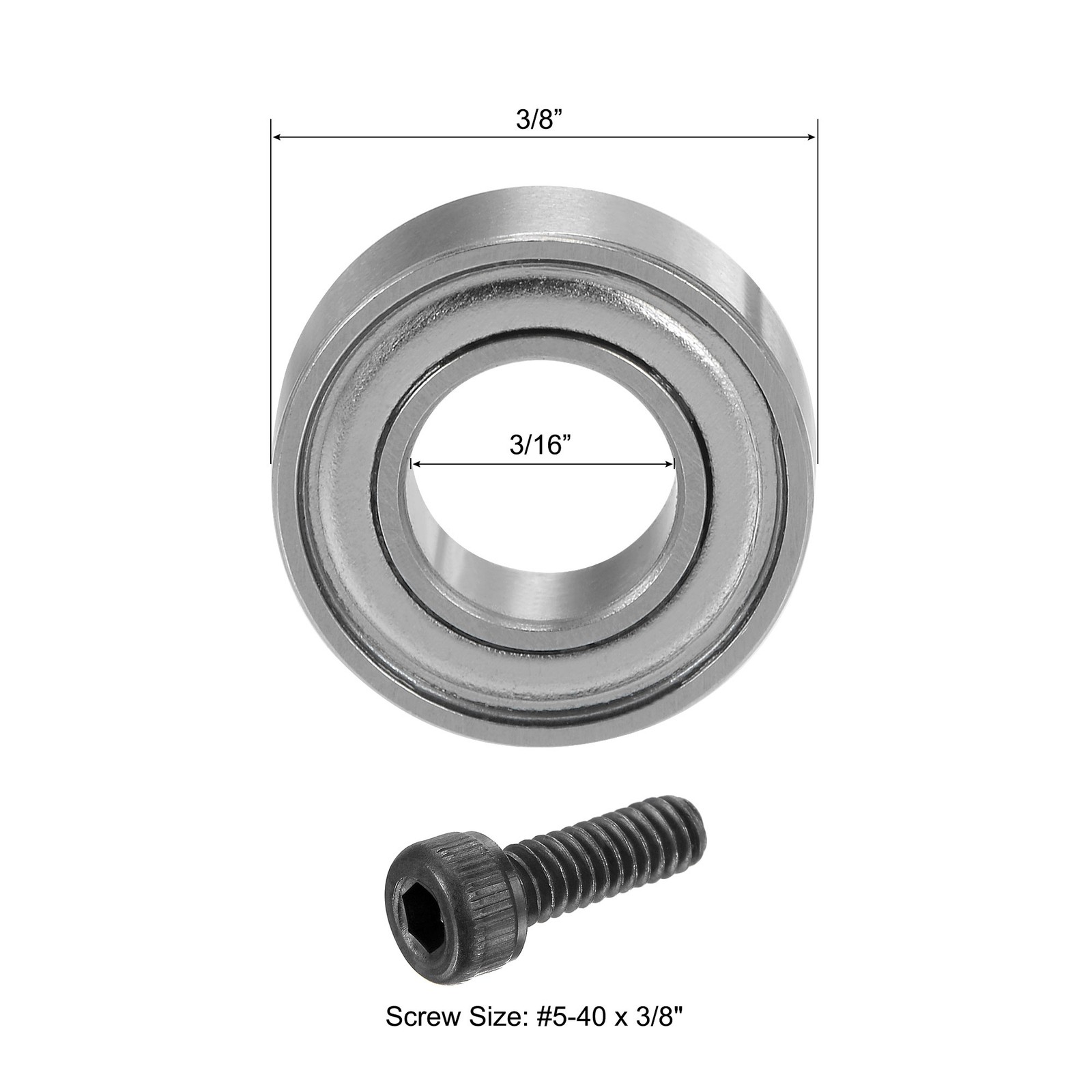 12Pack Bearing Accessory Kit 3/16″ ID 3/8″ OD 1/8″ Thick Top Mounted Bearings