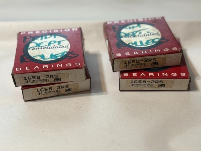 LOT of 4 Precision Consolidated Bearing 1658 2RS Sealed 1-5/16 x 2-9/16×11/16″