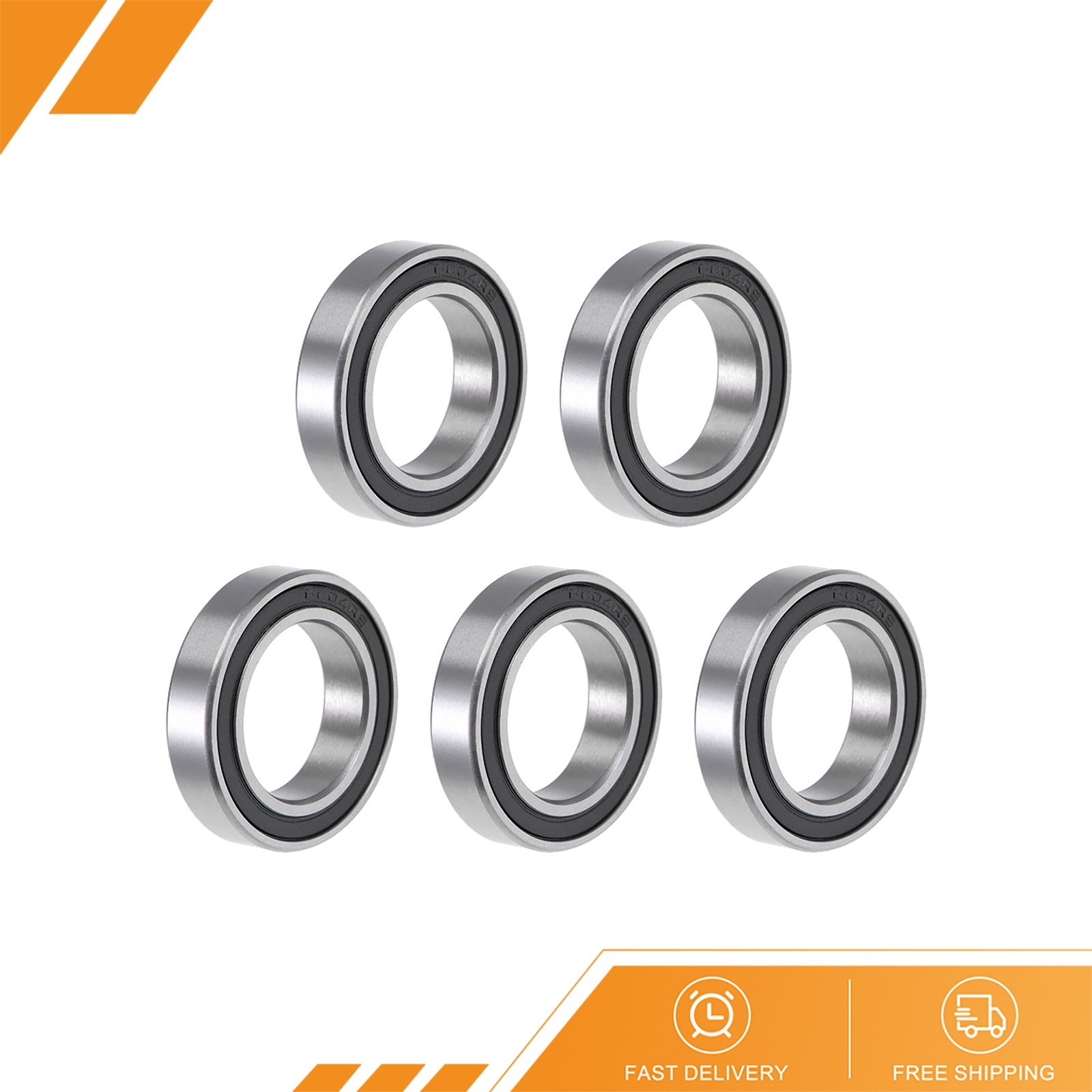 5pcs – 6804-2RS Ball Bearing 20x32x7mm Double Sealed ABEC-1 Bearings