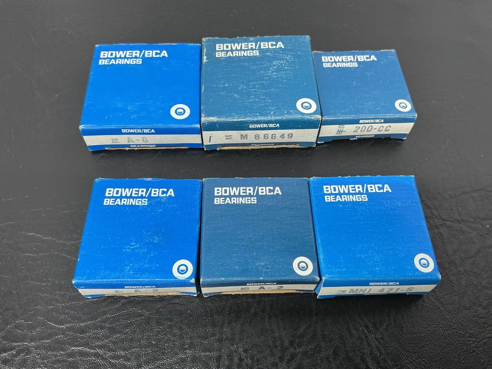 Lot 6 NOS Sealed Bower BCA Bearings w/Box M-86649 A-6 200-CC A-2 MNJ 471-S