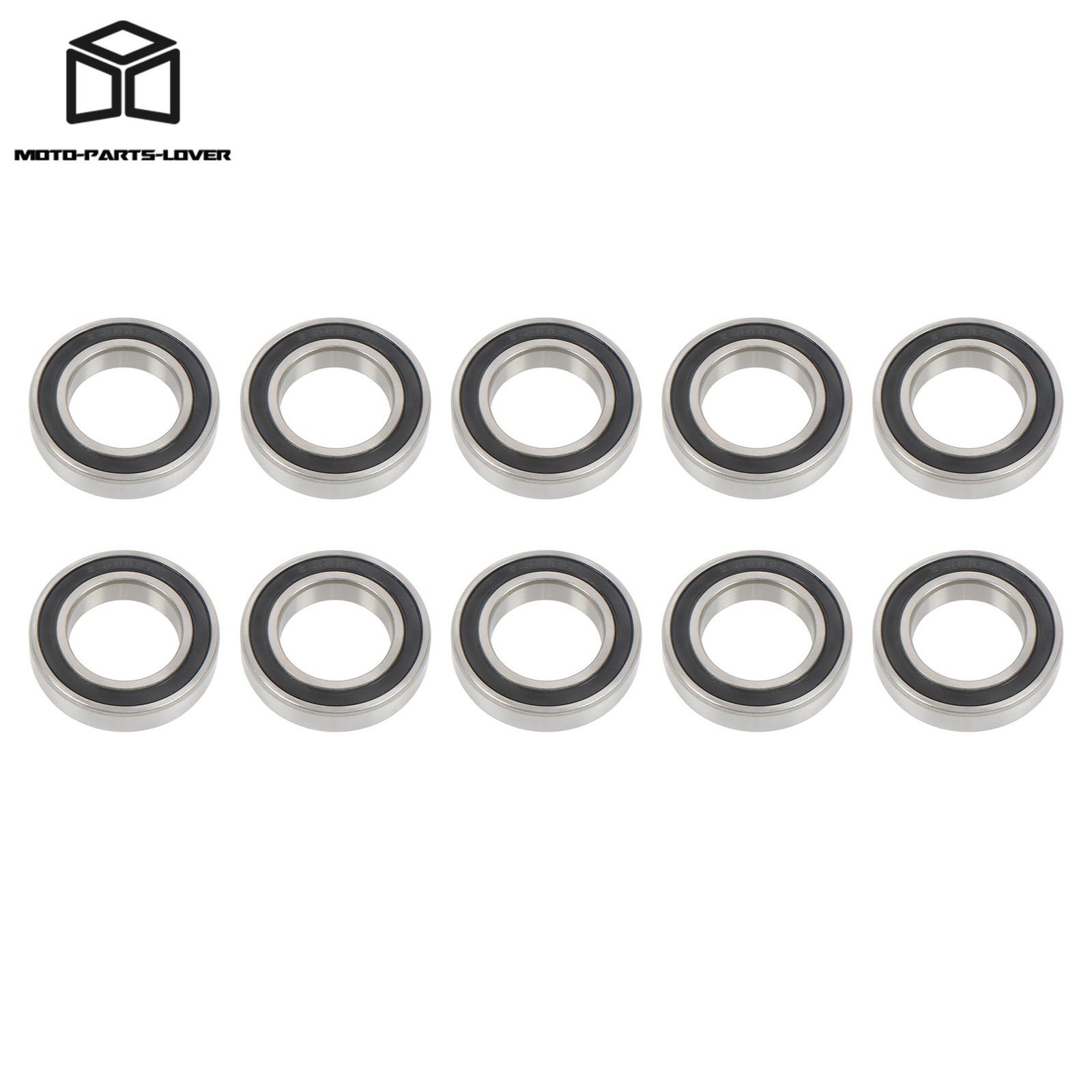 40x68x15mm 6008-2RS Bearings 10pcs Double Rubber Sealed