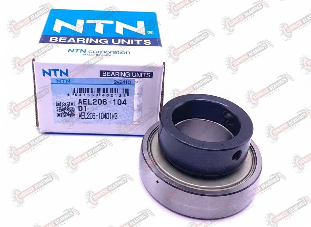 NTN AEL206-104 D1 W3 Radial Insert Ball Bearing YET206 – 104 31,750x62x37,7 mm