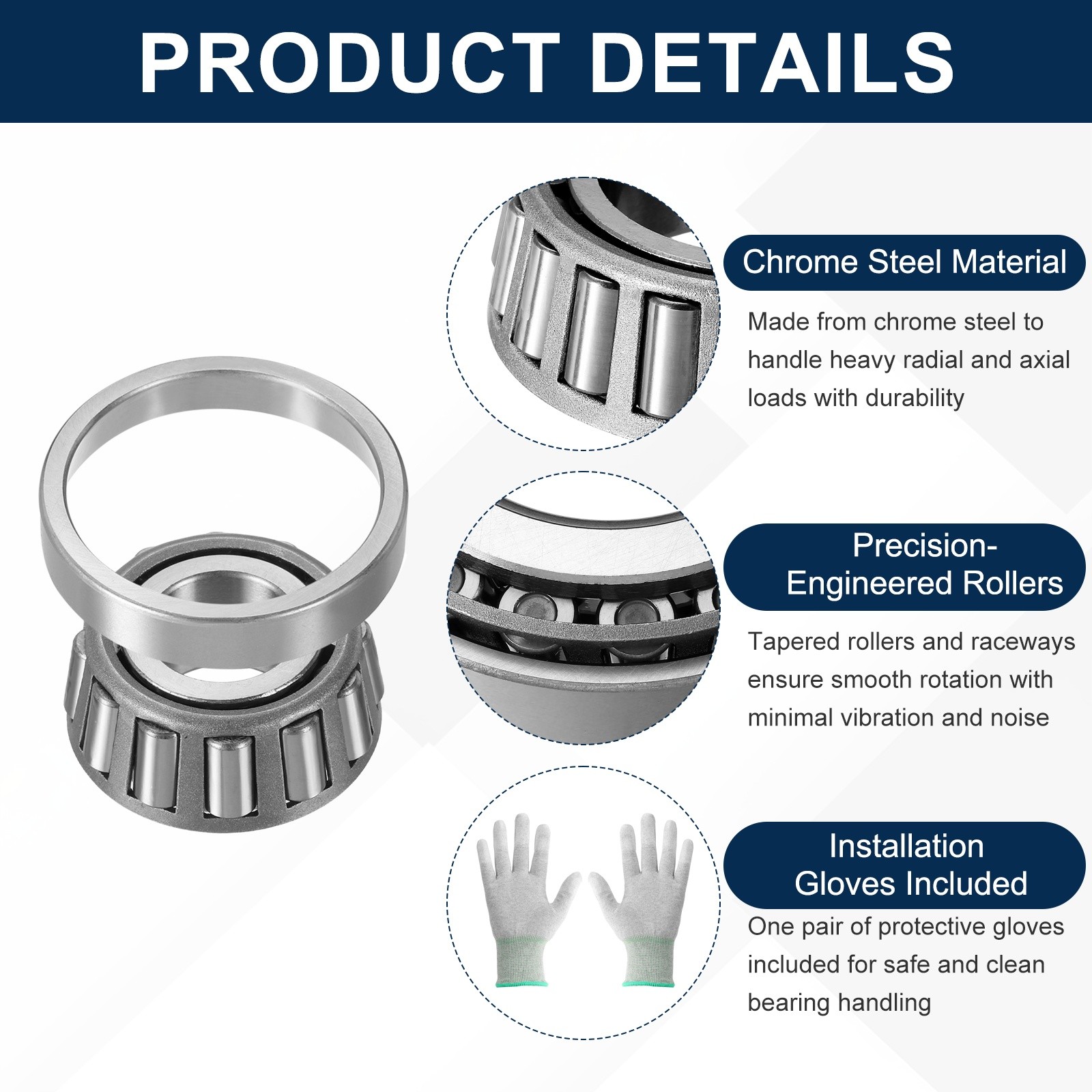 2Sets 28682/28622 Tapered Roller Bearing Cone and Cup, 2.25×3.8437×0.9688″