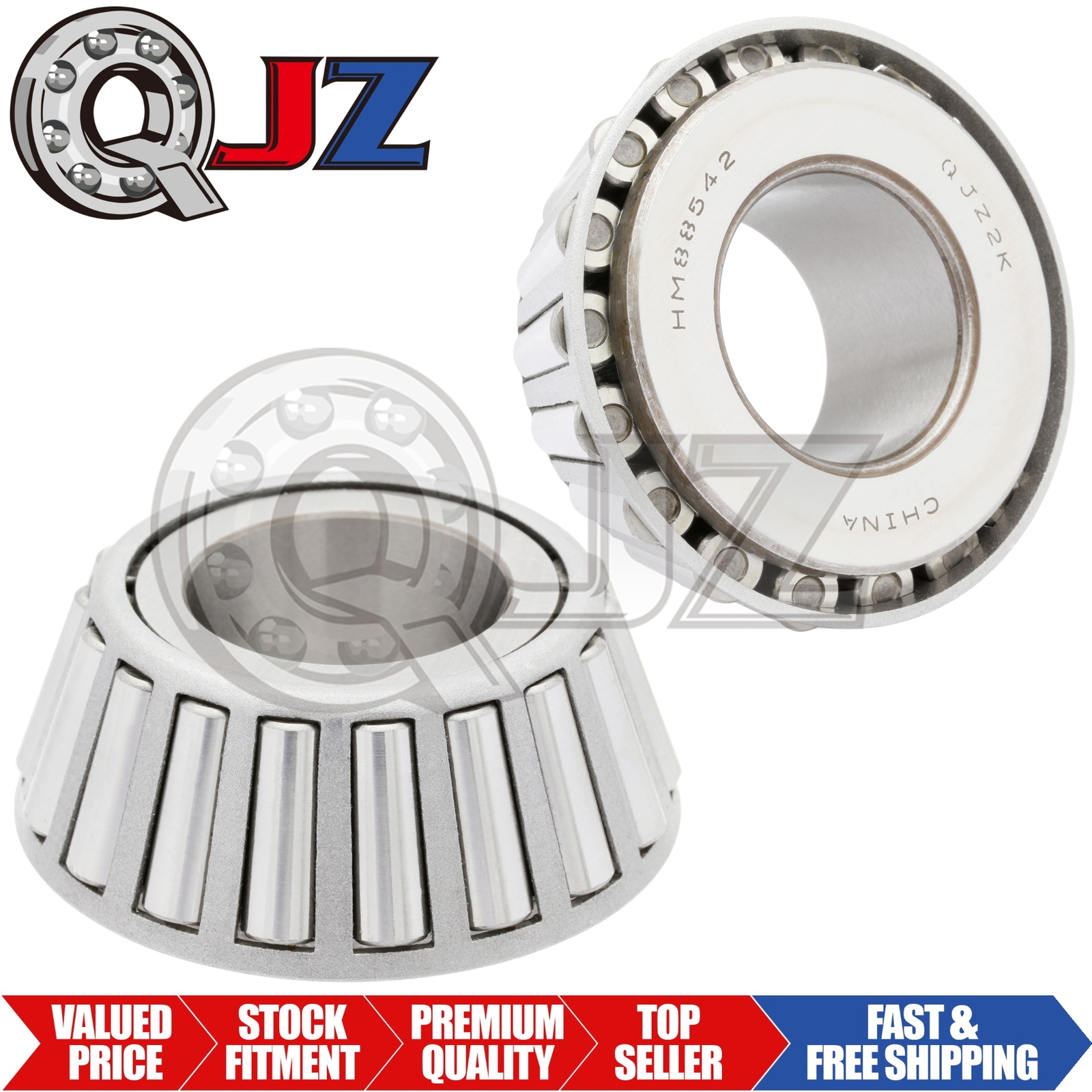 [2-Pack] HM88542 Tapered Roller Bearing Inner Cone 1.25″ (Bore) x 1.094″ (Width)