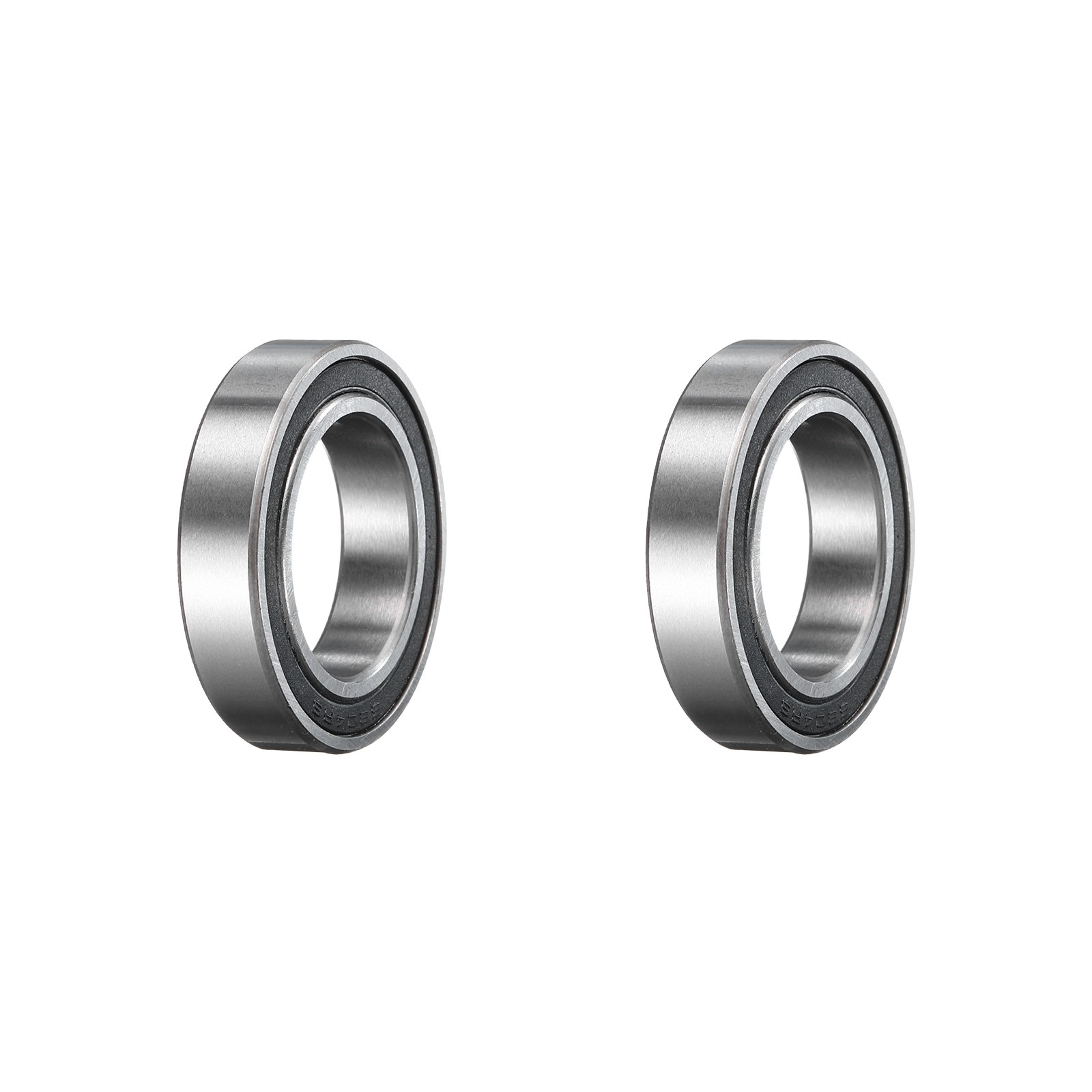 6804-2RS Ball Bearing 2pcs 20mmx32mmx7mmZ2 Double Rubber Seal, Black