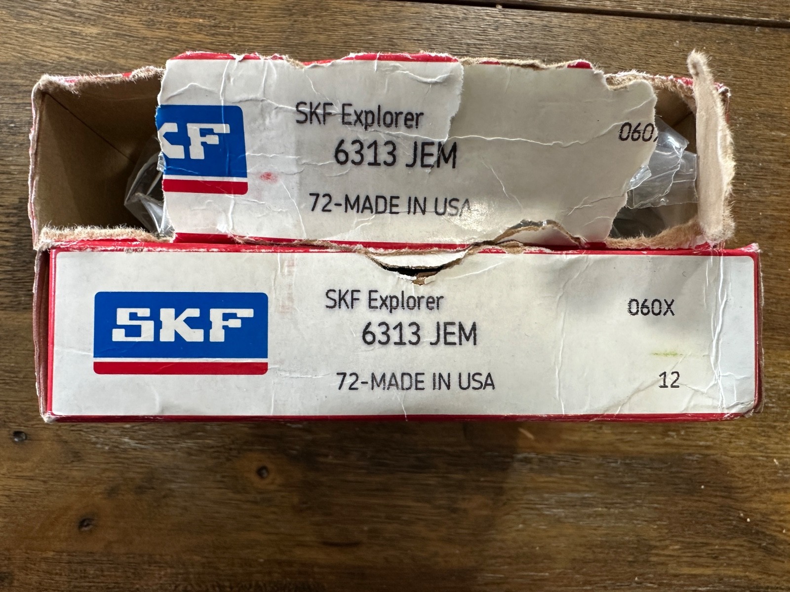 SKF 6313 JEM Single row deep groove ball bearing. Selling as a pair one box is s