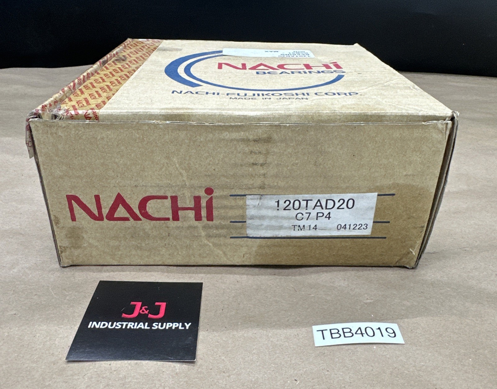 NEW OPEN BOX- NACHI 120TAD20 C7 P4 2-Direction Thrust Angular Contact Bearing