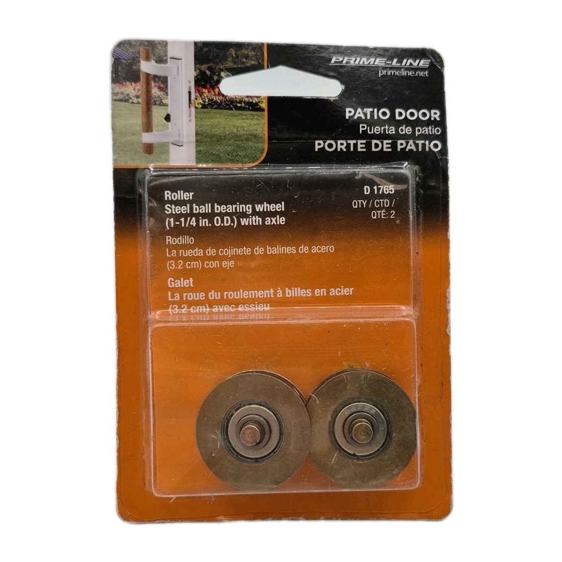 (2-Pk) Prime-Line Precision Ball Bearing Rollers Steel 1-1/4 D 1765
