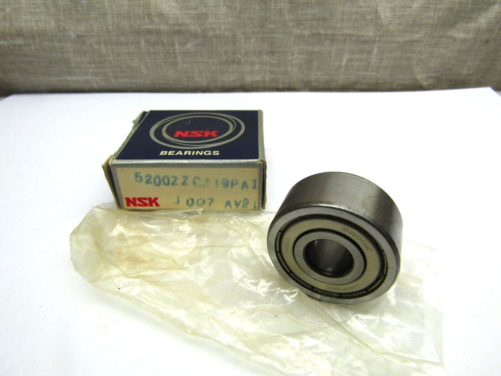 NSK Japan 5200-ZZ CA19PA1 10mm X 30mm X 14.3 mm Shielded Angular Contact Bearing
