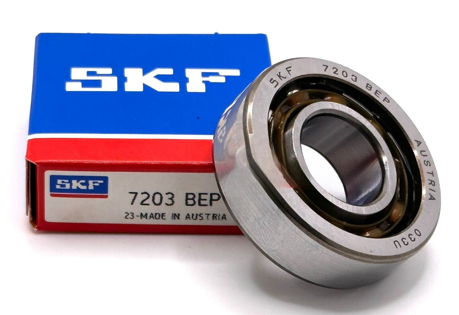 SKF 7203 BEP ANGULAR CONTACT BEARING MADE IN AUSTRIA A642 17x40x12 mm