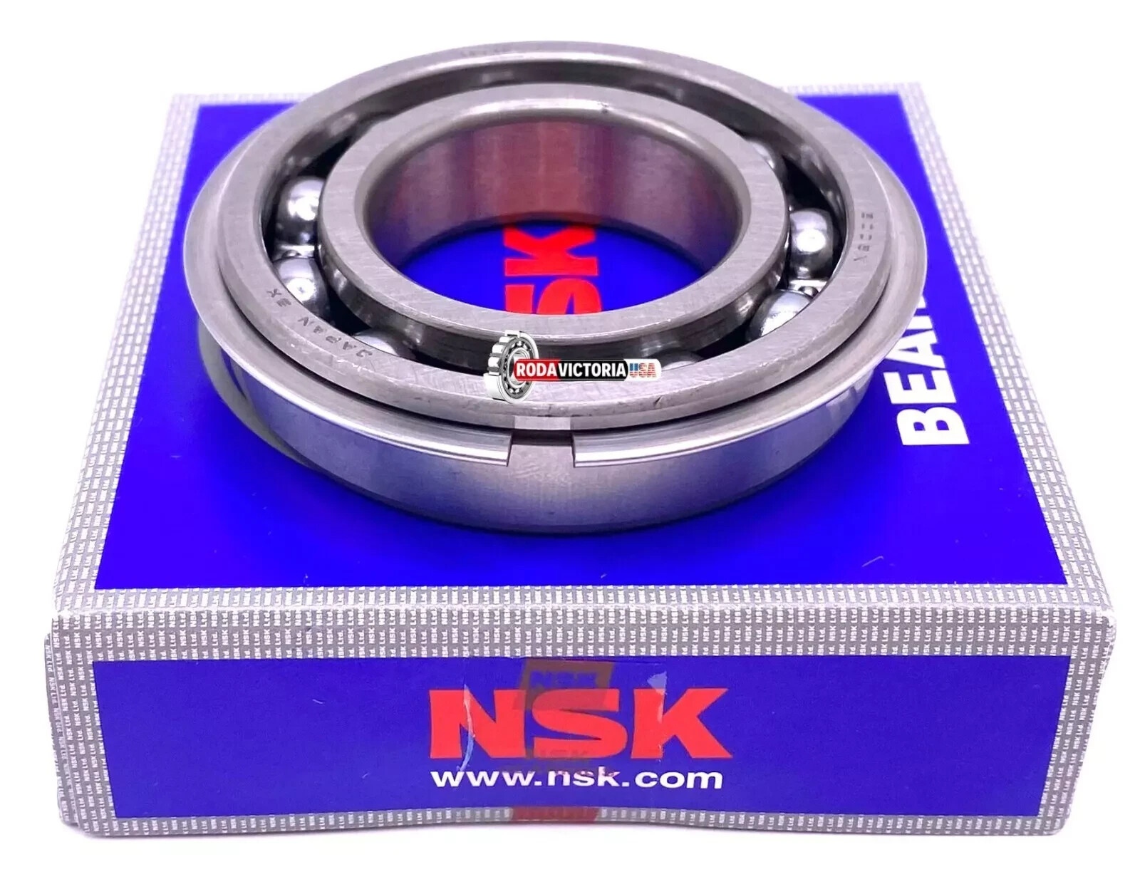 NSK 6006 NR Ball Bearing, Open Type, No Seals + Snap Ring 30x55x13 mm