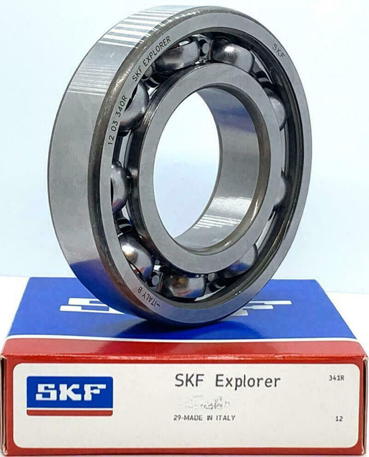 SKF 6208 C3 DEEP GROOVE BALL BEARING, OPEN TYPE, NO SEALS 40x80x18 mm NEW